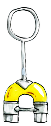 Buchstabe A plastisch gezeichnet